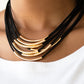 Walk The WALKABOUT - Gold - Paparazzi Necklace Image