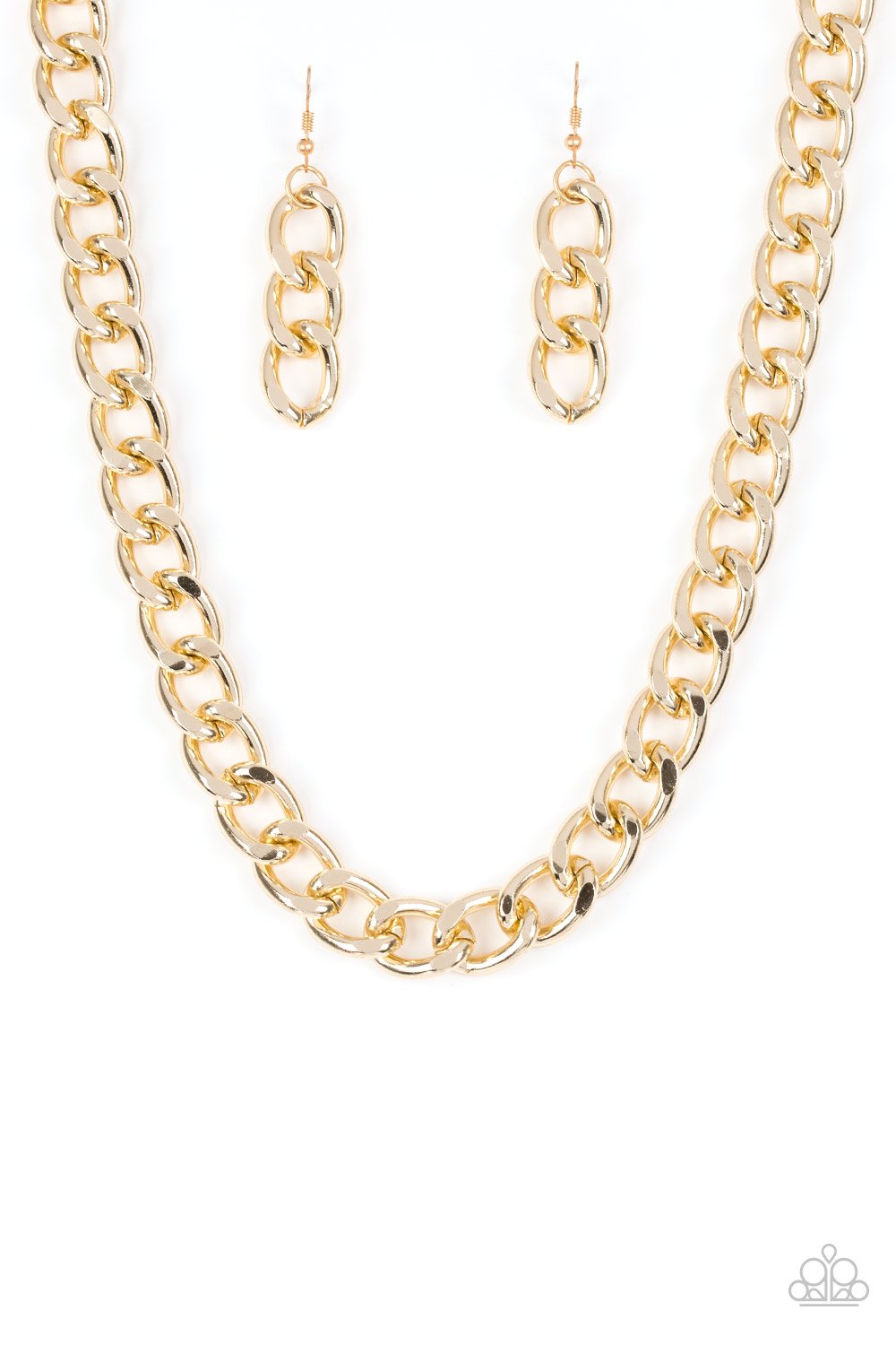 Paparazzi Necklace ~ Heavyweight Champion - Gold