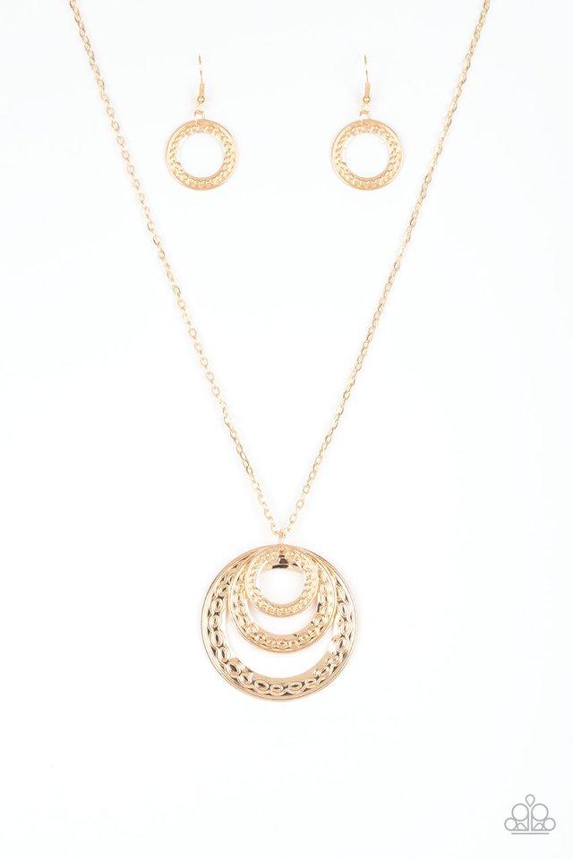 Paparazzi Necklace ~ Savagely She-Wolf - Gold