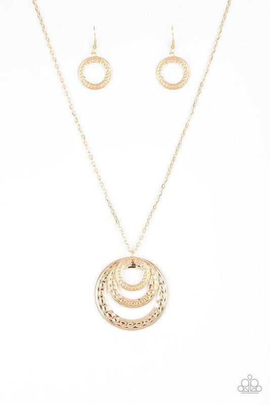 Paparazzi Necklace ~ Savagely She-Wolf - Gold