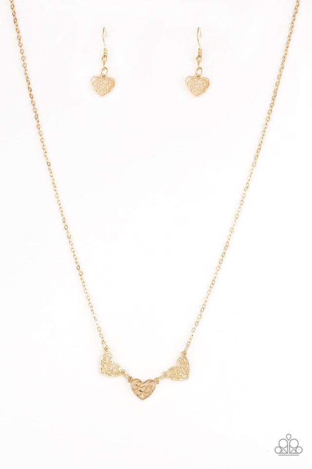 Another Love Story - Gold - Paparazzi Necklace Image