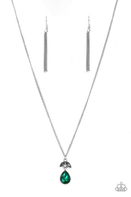 Paparazzi Necklace ~ Nice To Meet You - Green