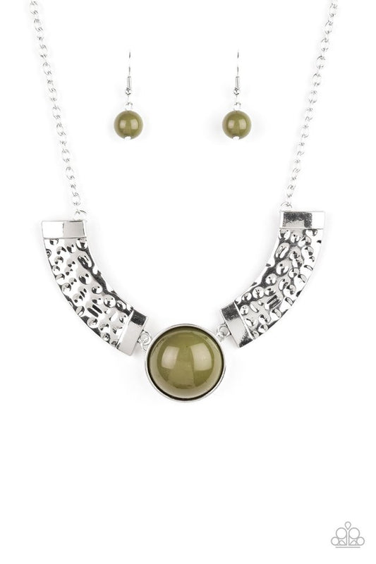 Egyptian Spell - Green - Paparazzi Necklace Image