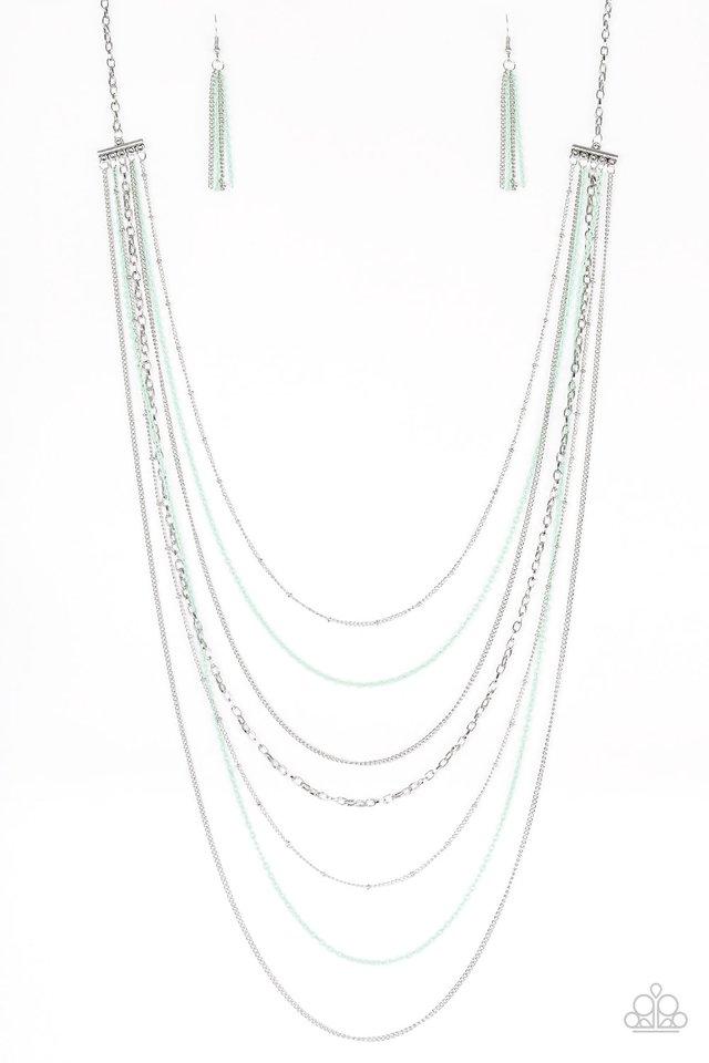 Paparazzi Necklace ~ Radical Rainbows - Green