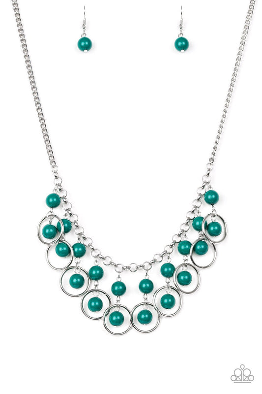 Paparazzi Necklace ~ Really Rococo - Green