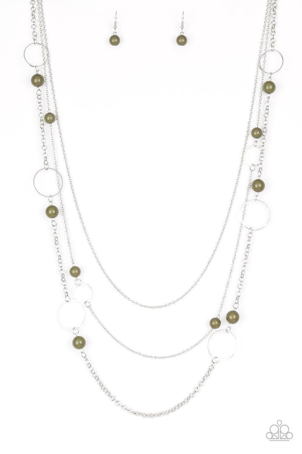 Paparazzi Necklace ~ Beachside Babe - Green