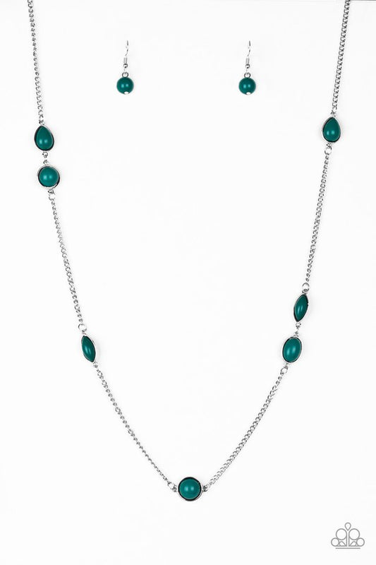 Pacific Piers - Green - Paparazzi Necklace Image