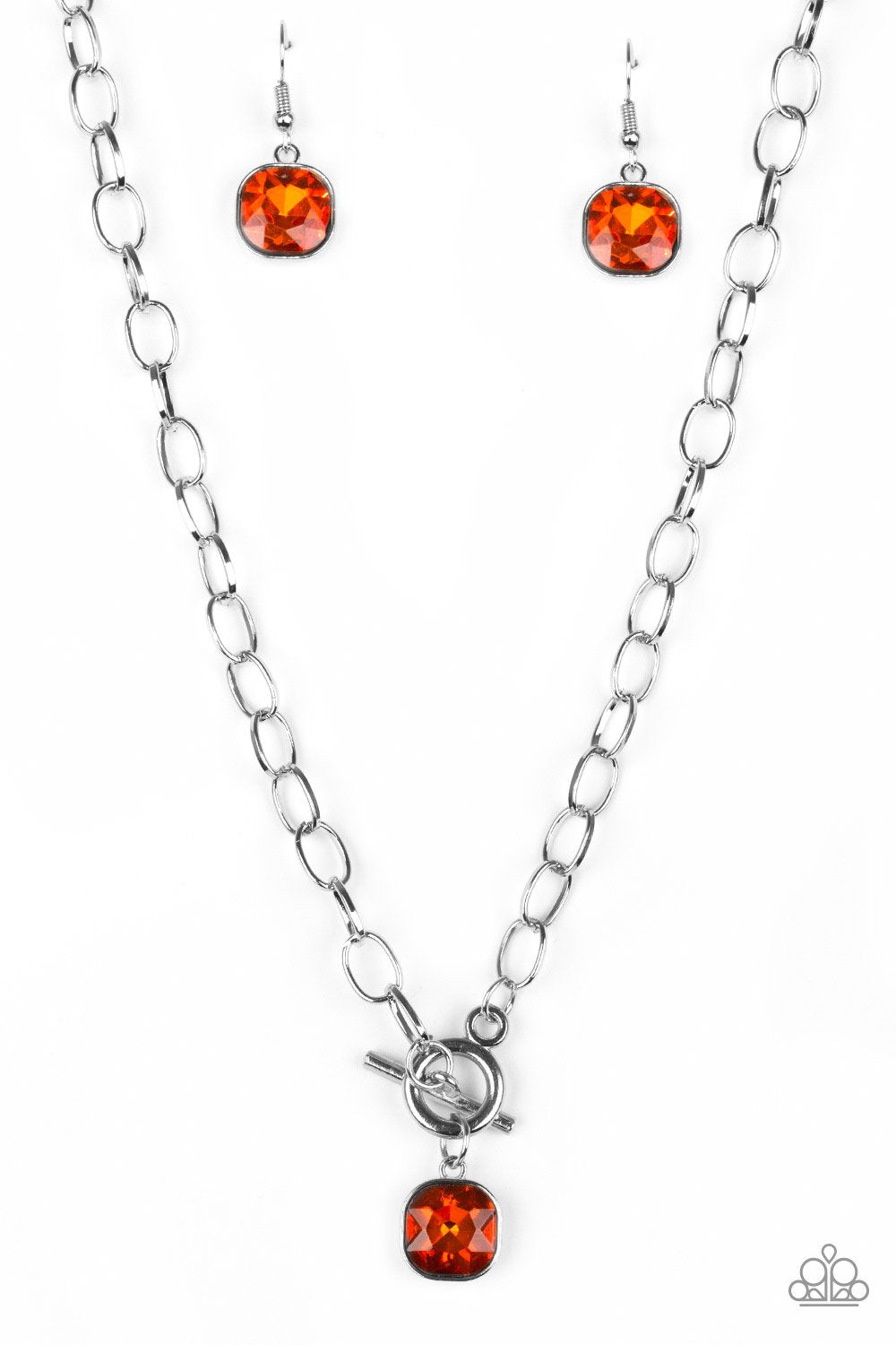 Paparazzi Necklace ~ Dynamite Dazzle - Orange