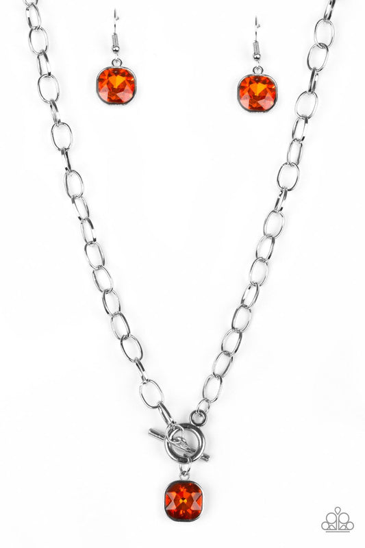 Paparazzi Necklace ~ Dynamite Dazzle - Orange