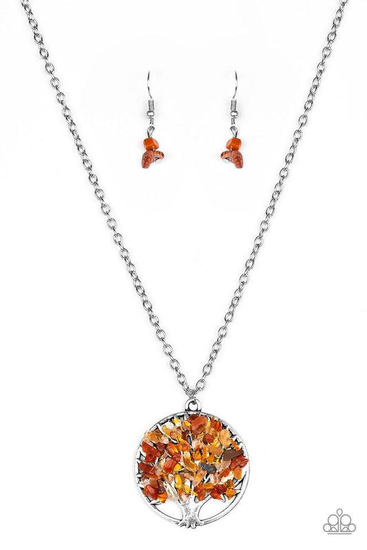 Paparazzi Necklace ~ Naturally Nirvana - Orange