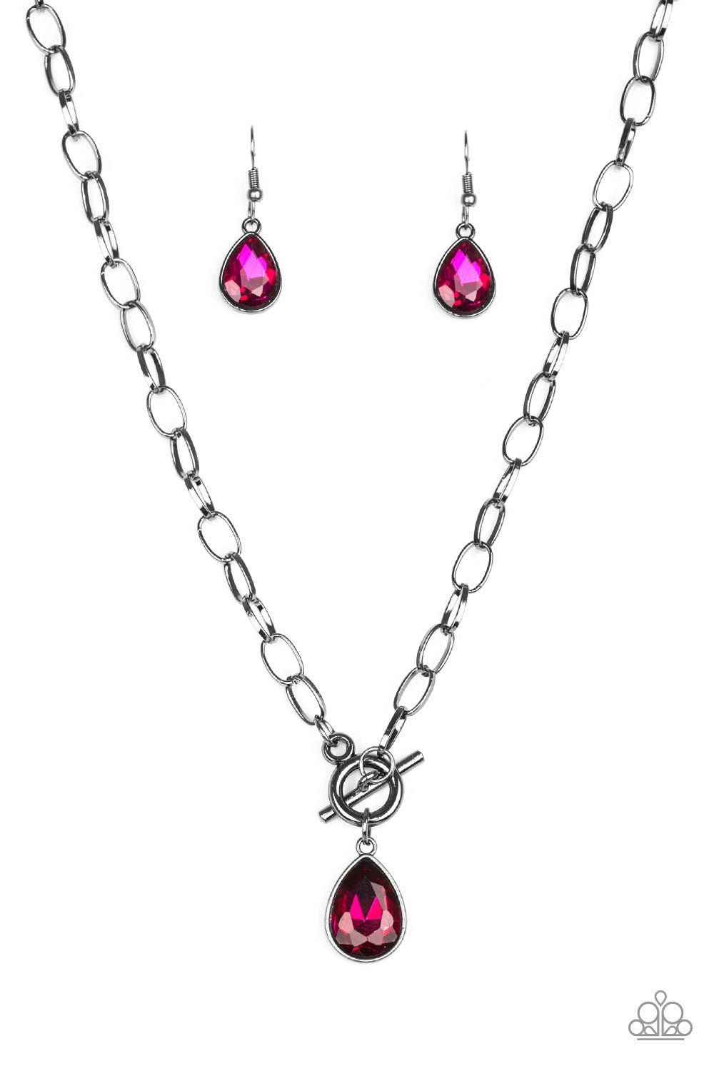 Paparazzi Necklace ~ So Sorority - Pink