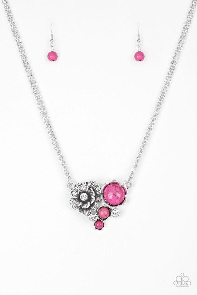 Paparazzi Necklace ~ Desert Harvest - Pink