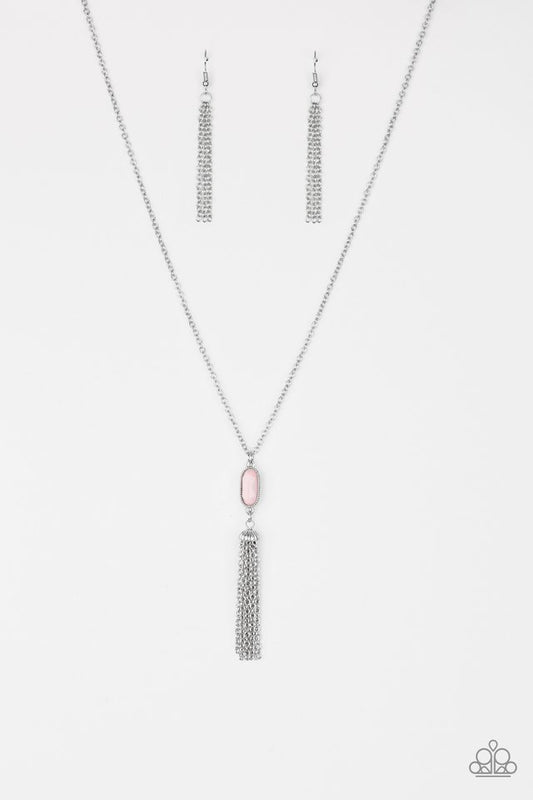 Tassel Tease - Pink - Paparazzi Necklace Image