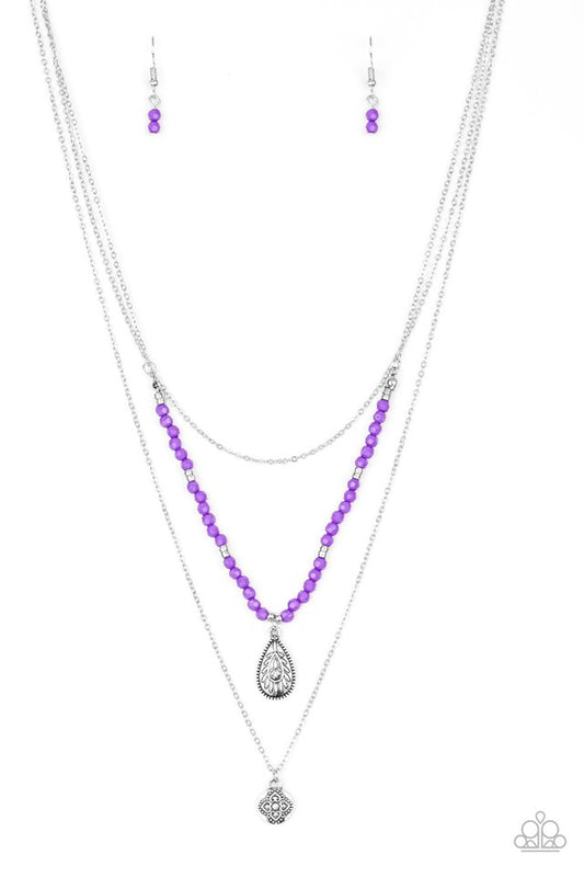 Mild Wild - Purple - Paparazzi Necklace Image