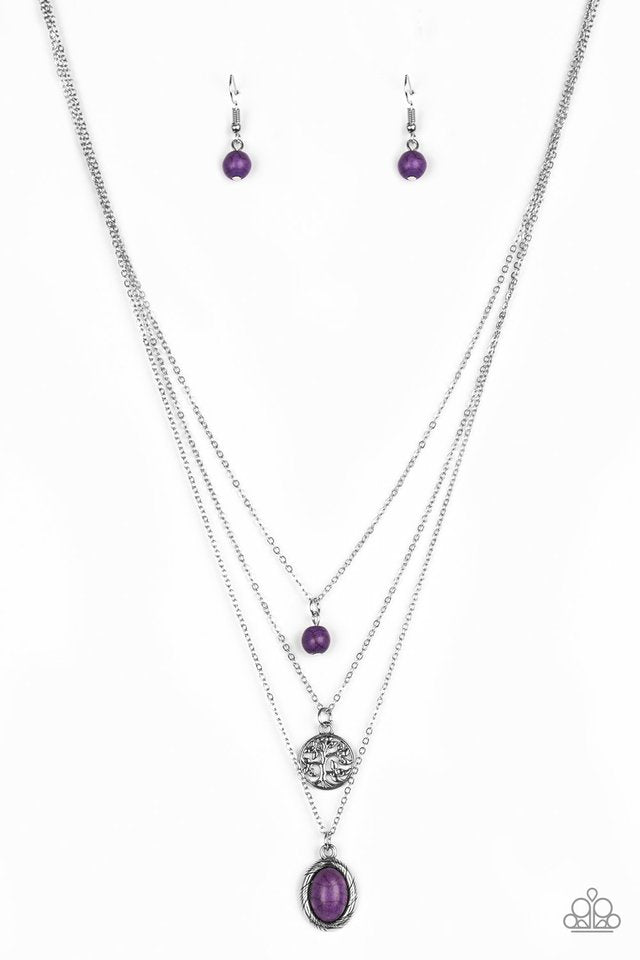 Southern Roots - Purple - Paparazzi Necklace Image
