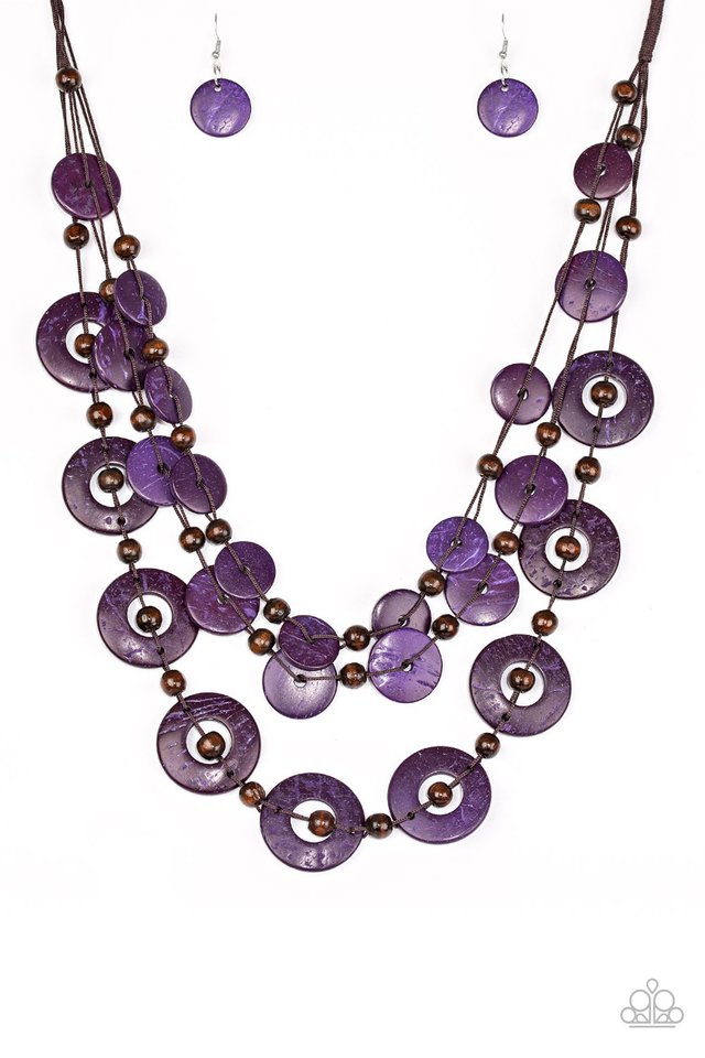 Catalina Coastin - Purple - Paparazzi Necklace Image