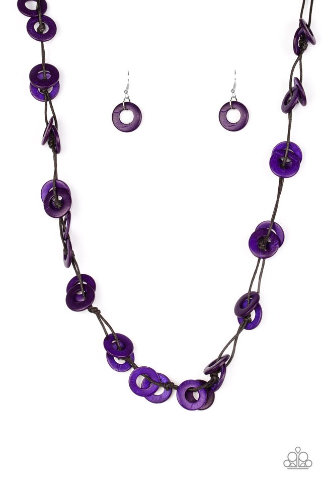 Waikiki Winds - Purple - Paparazzi Necklace Image