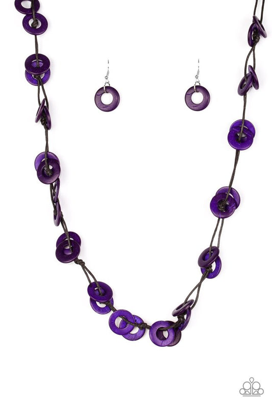 Waikiki Winds - Purple - Paparazzi Necklace Image