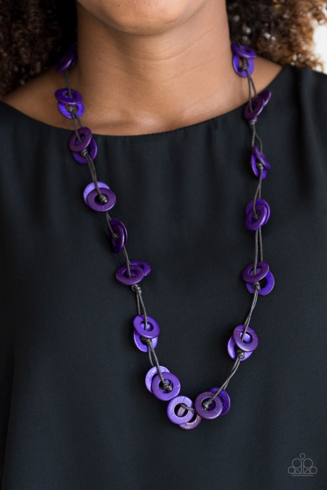 Waikiki Winds - Purple - Paparazzi Necklace Image