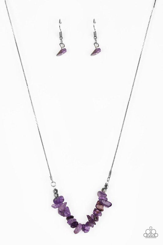 Paparazzi Necklace ~ Back To Nature - Purple