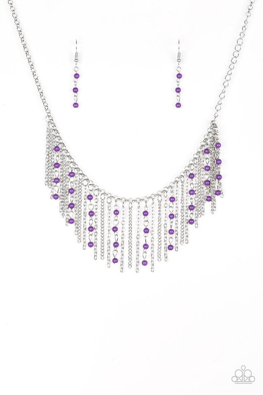 Harlem Hideaway - Purple - Paparazzi Necklace Image