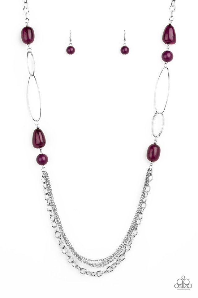 Pleasant Promenade - Purple - Paparazzi Necklace Image
