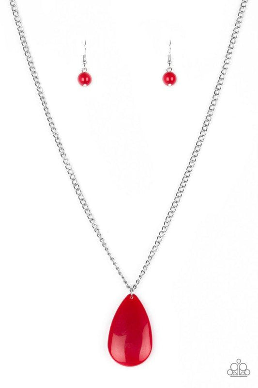 Paparazzi Necklace ~ So Pop-YOU-lar - Red