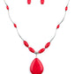 Explore The Elements - Red - Paparazzi Necklace Image