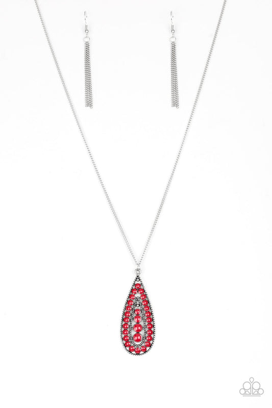 Paparazzi Necklace ~ Tiki Tease - Red