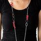 Flirty Foxtrot - Red - Paparazzi Necklace Image