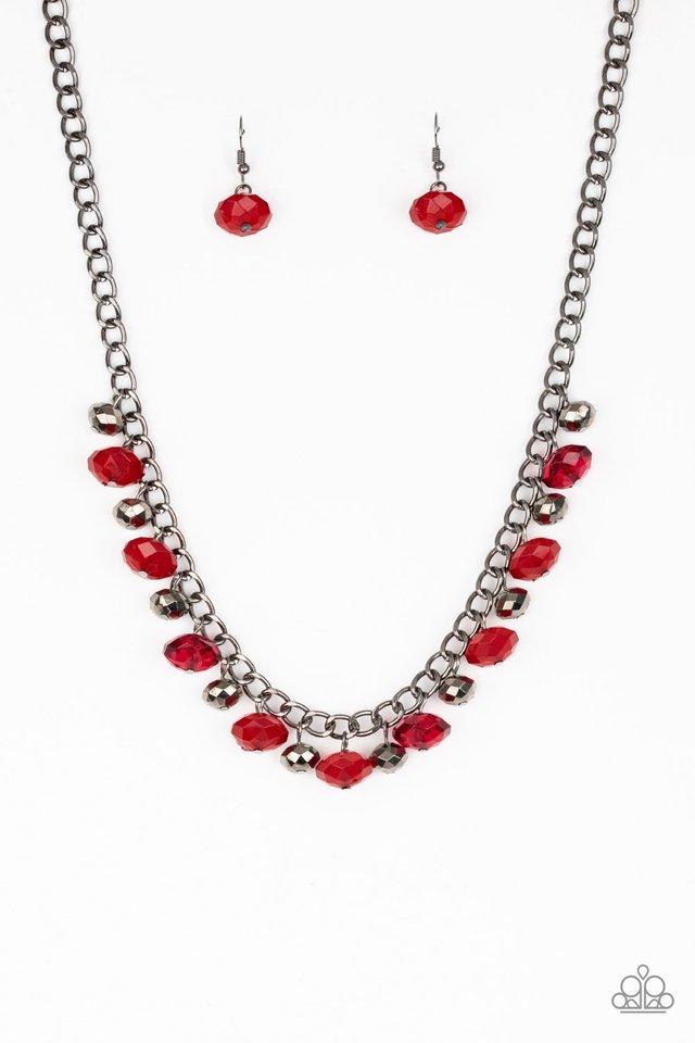 Paparazzi Necklace ~ Runway Rebel - Red