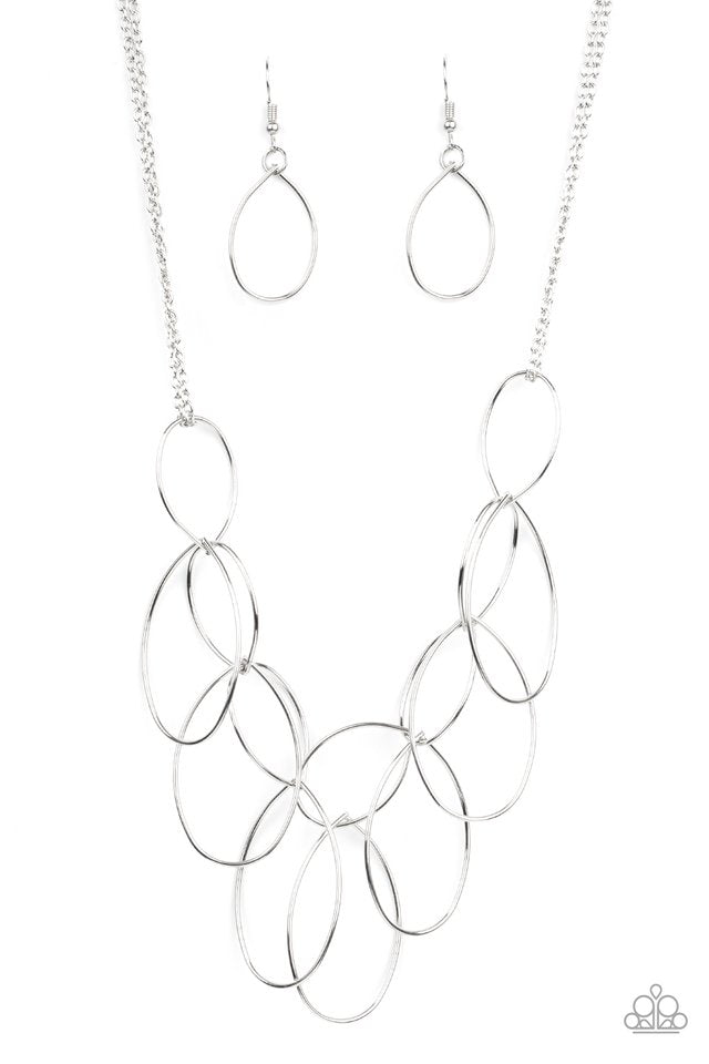 Top-TEAR Fashion - Silver - Paparazzi Necklace Image