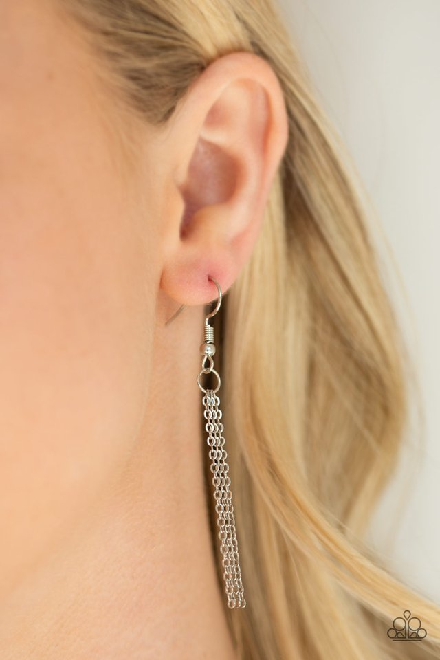 Totally Tassel - Silver - Paparazzi Necklace Image