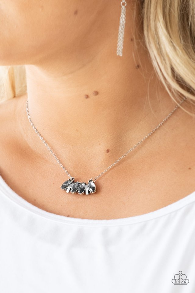 Deco Decadence - Silver - Paparazzi Necklace Image