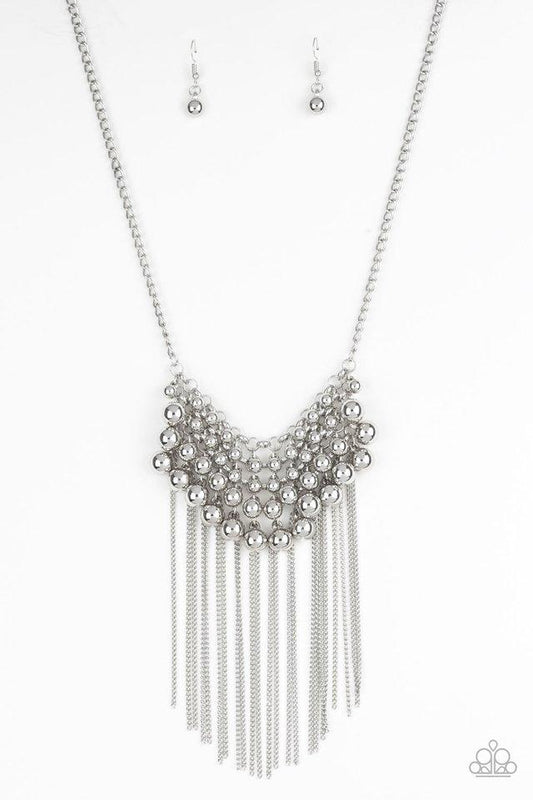 Paparazzi Necklace ~ DIVA-de and Rule - Silver
