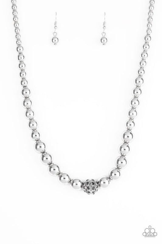 High-Stakes FAME - Silver - Paparazzi Necklace Image