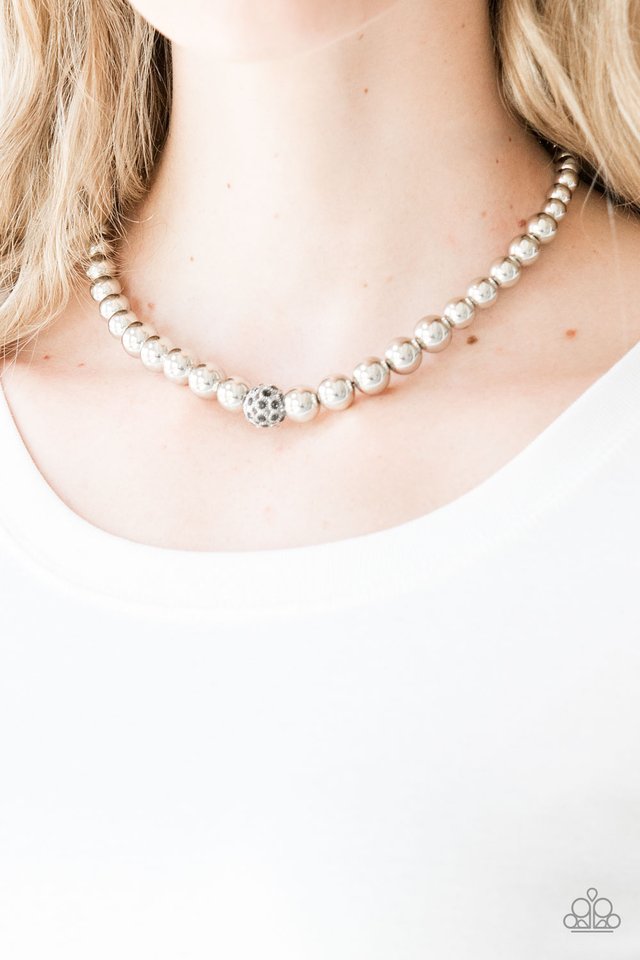 High-Stakes FAME - Silver - Paparazzi Necklace Image