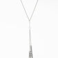 Timeless Tassels - Silver - Paparazzi Necklace Image