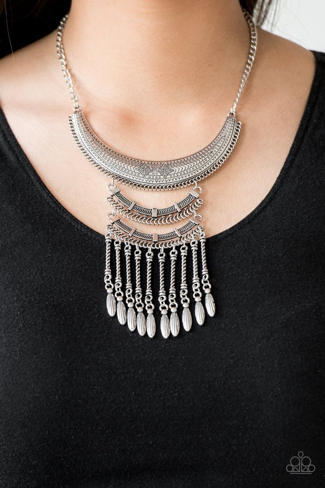 Eastern Empress - Silver - Paparazzi Necklace Image