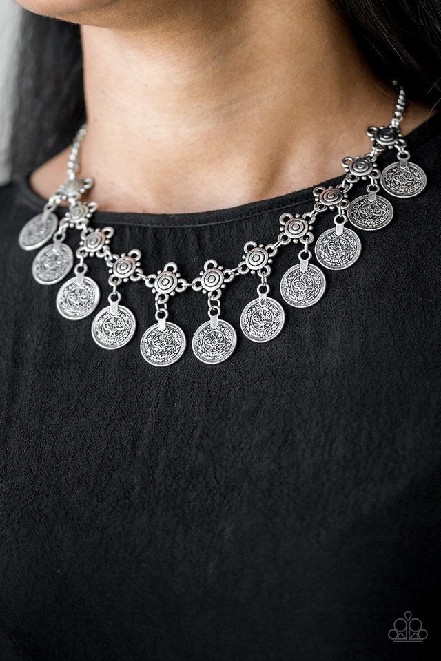 Walk The Plank - Silver - Paparazzi Necklace Image