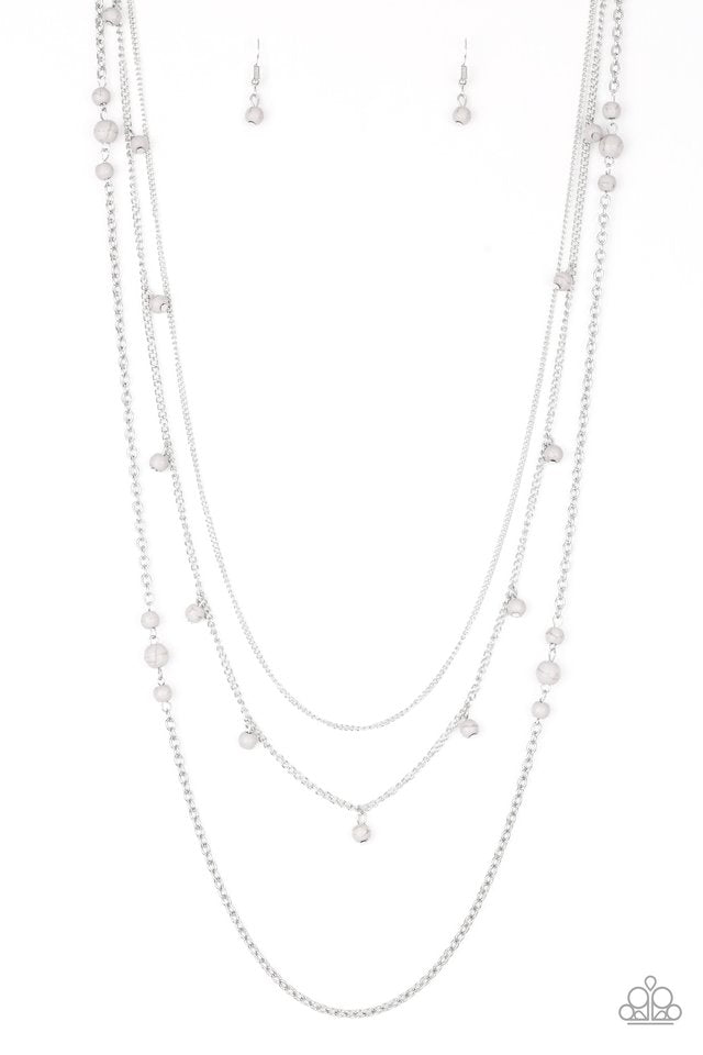 Laying The Groundwork - Silver - Paparazzi Necklace Image