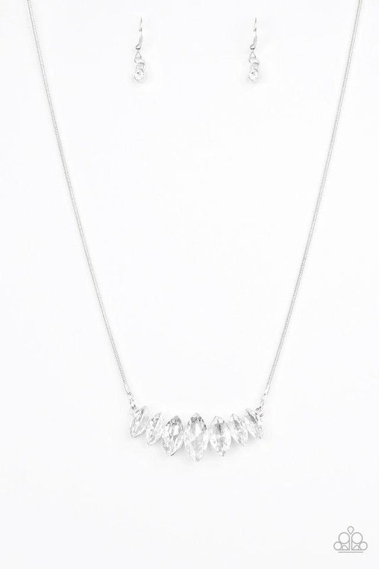 Paparazzi Necklace ~ Leading Lady - White