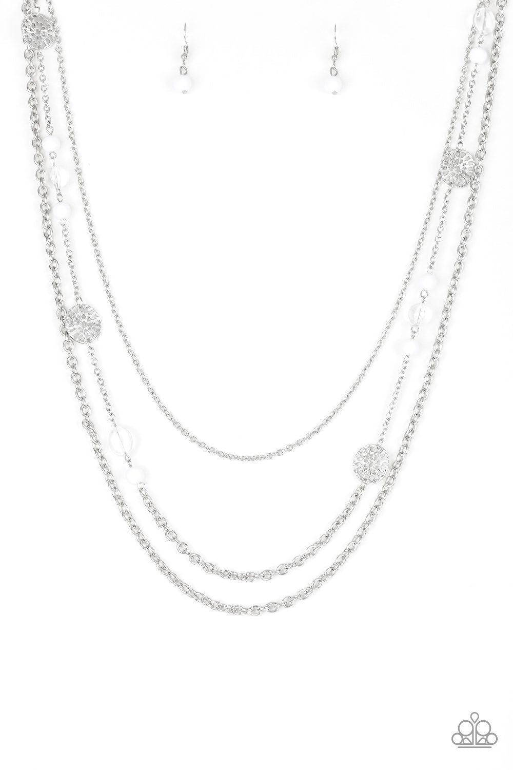 Paparazzi Necklace ~ Pretty Pop-tastic! - White