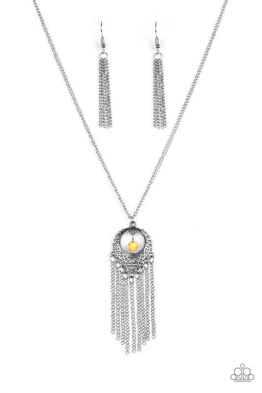 Paparazzi Necklace ~ Western Weather - Yellow