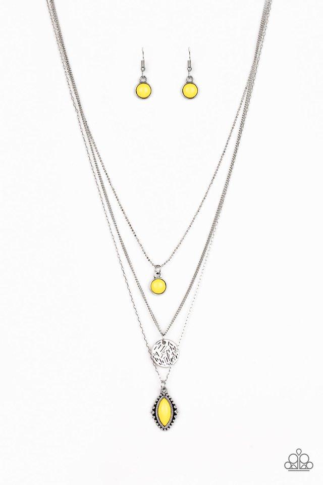 Paparazzi Necklace ~ Tide Drifter - Yellow