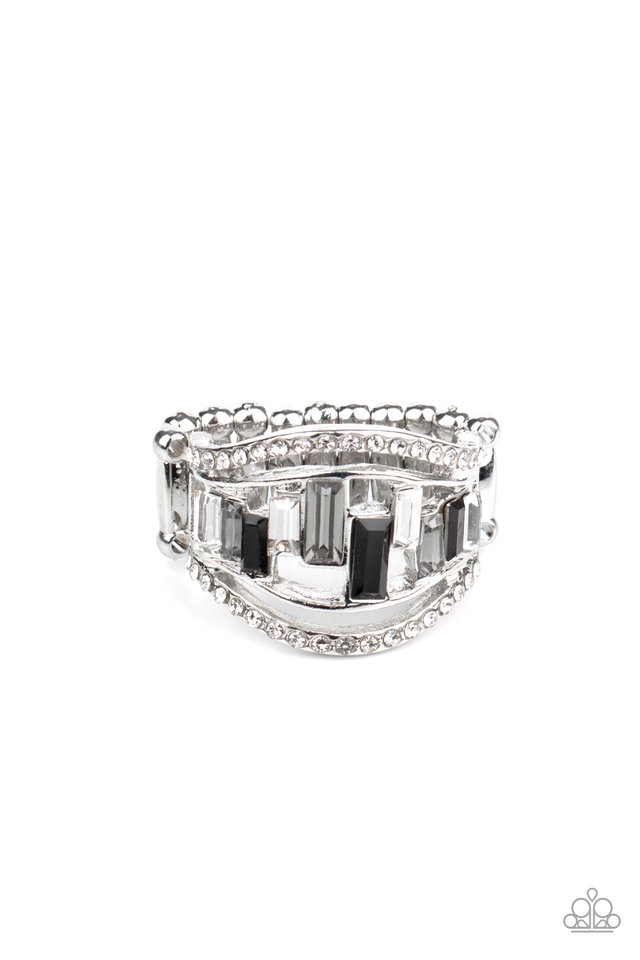 Treasure Chest Charm - Black - Paparazzi Ring Image