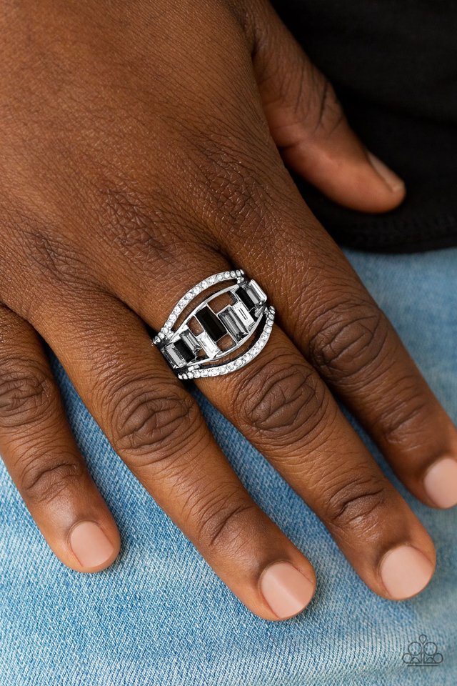 Treasure Chest Charm - Black - Paparazzi Ring Image