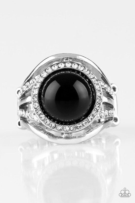 Paparazzi Ring ~ Pampered In Pearls- Black