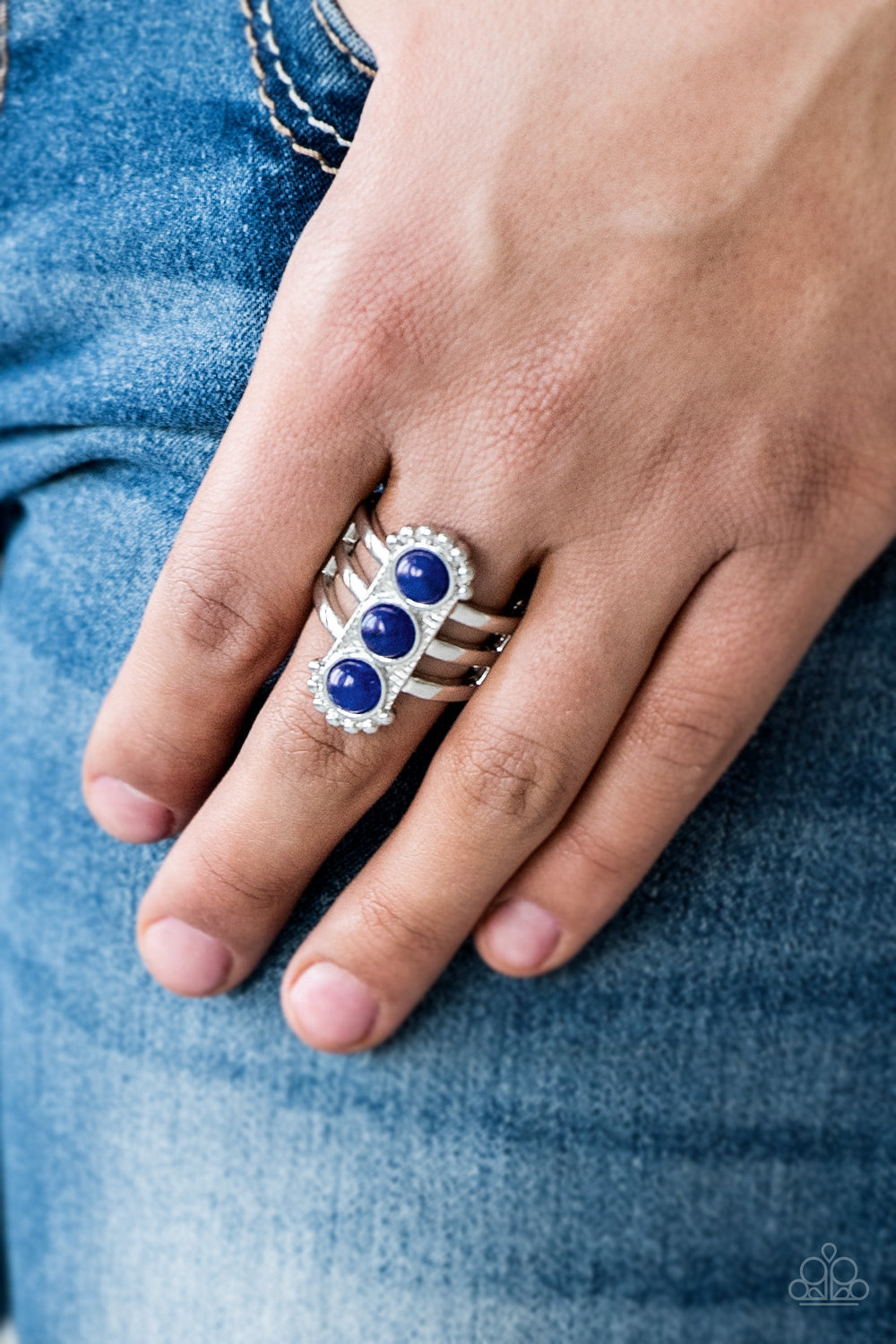 Paparazzi Ring ~ Rio Trio - Blue
