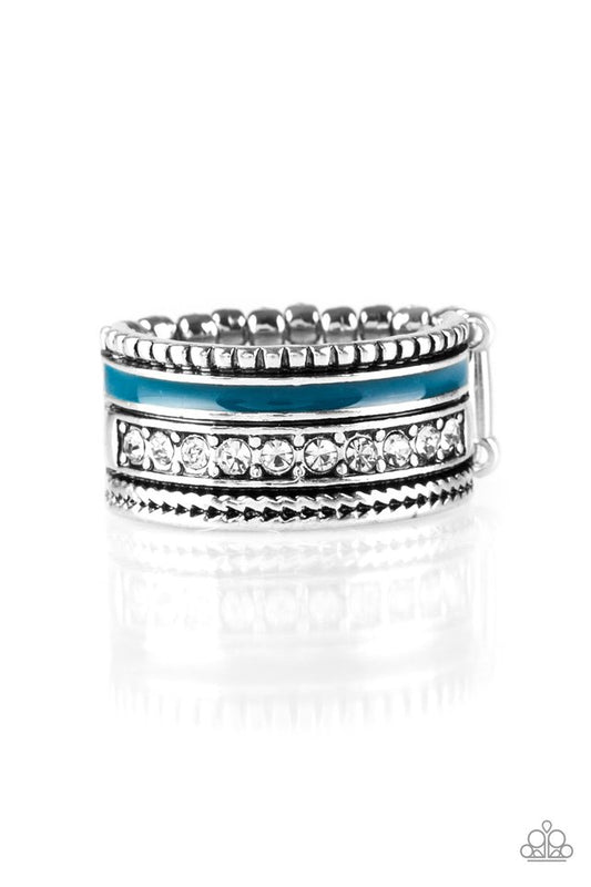 Rich Rogue - Blue - Paparazzi Ring Image